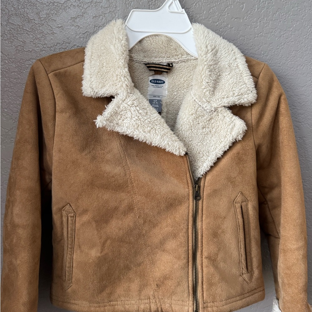 Old Navy Brown Faux Shearling Jacket
